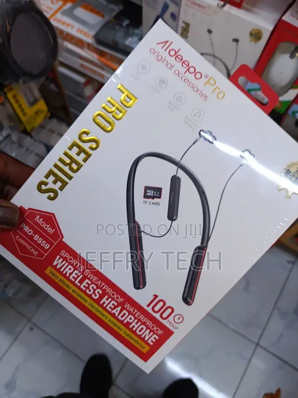 Aldeepo Pro Model Pro-Bs59 Wireless Neckband Headphones.