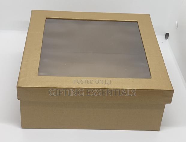 9×9x3.5 Window Gift Boxes With Shredded Paper | Premium Gift Packaging - thumbnail 7