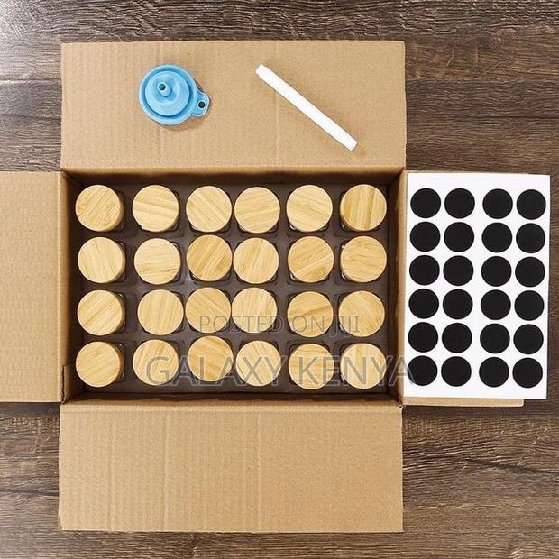 29pcs Set Glass Storage Spice Jars With Bamboo Lid - thumbnail 6