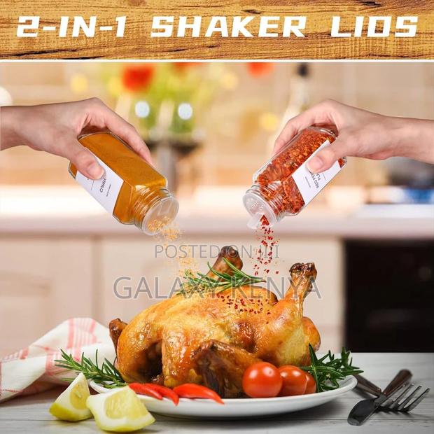 29pcs Set Glass Storage Spice Jars With Bamboo Lid - thumbnail 10