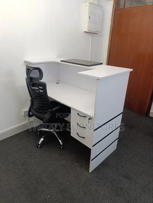 Modern Reception Desk and Chair - main view