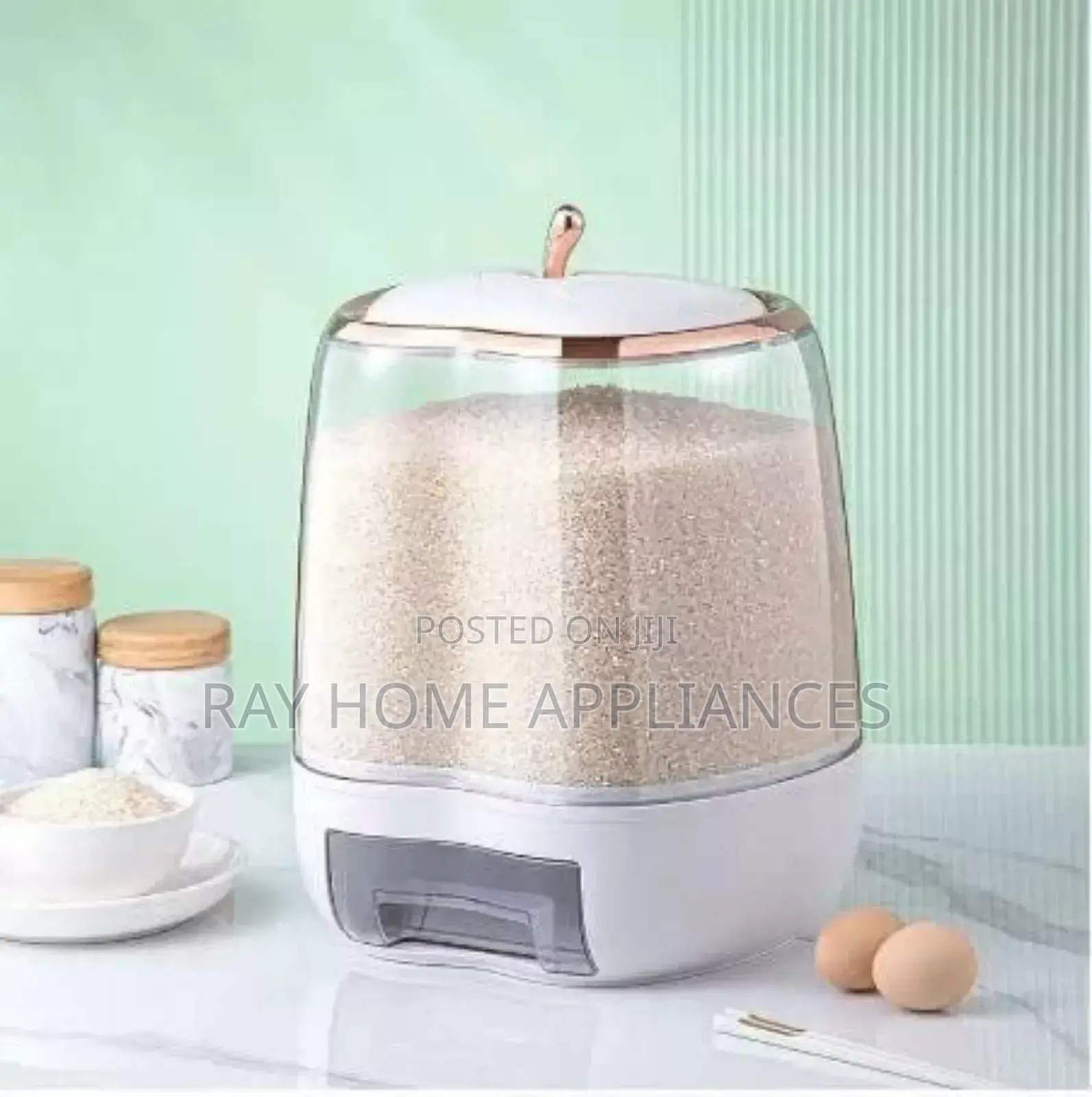 Apple Shape Rice Dispenser Capacity 10kg Dimensions 15l X 12w X 10h Cm
