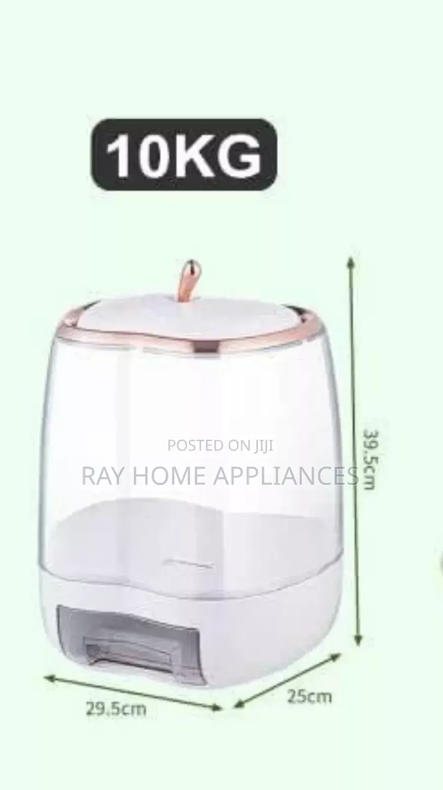 Apple Shape Rice Dispenser Capacity 10kg Dimensions 15l X 12w X 10h Cm