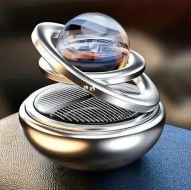 Air Freshener Car Interior Dashboard Solarpower Rotation Aromatherapy - thumbnail 3