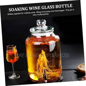 Glass Dispenser With Stand Capacity 5l Material: Glass With PVC Stand