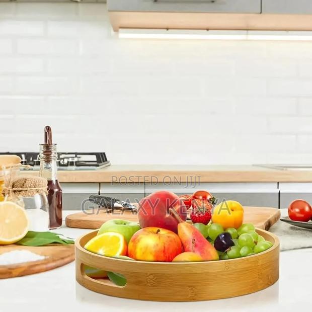 Multifunctional Big Sized 4 in 1 Bamboo Trays - thumbnail 5