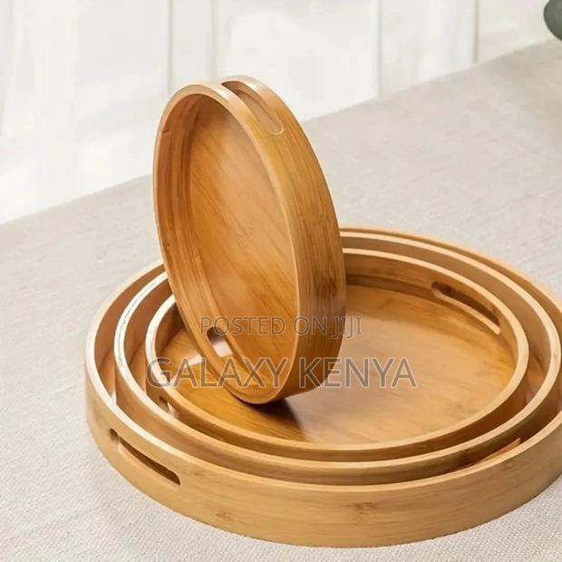 Multifunctional Big Sized 4 in 1 Bamboo Trays - thumbnail 6