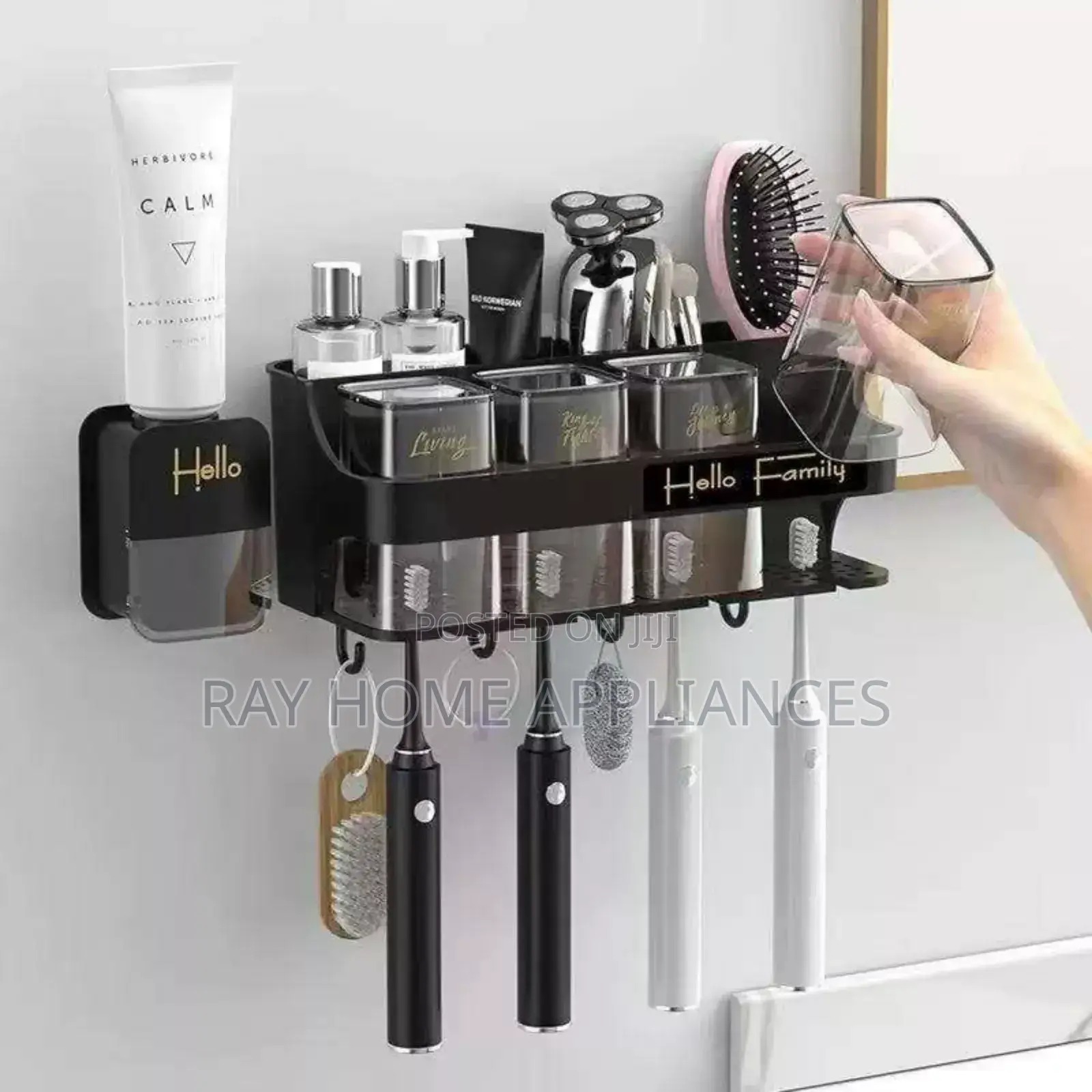 Automatic Toothpaste Dispenser With 4 Cups Comes With 4 Cups
