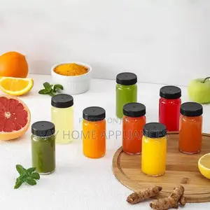 Gingershots Glass Bottles With Black Plastic Lid
Reusable 100ml