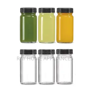 Gingershots Glass Bottles With Black Plastic Lid
Reusable 100ml