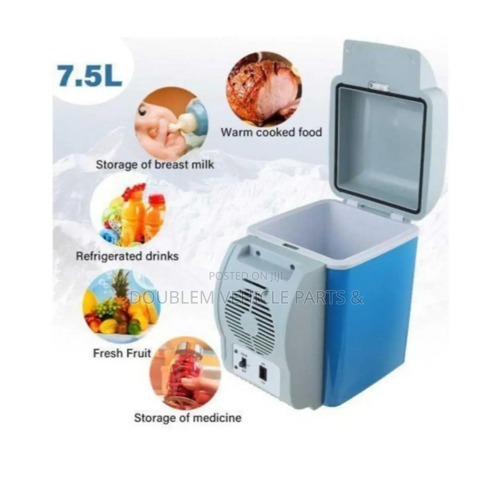 Portable Mini Car Fridge/Refrigerator 7.5 Litres Has Heating Function