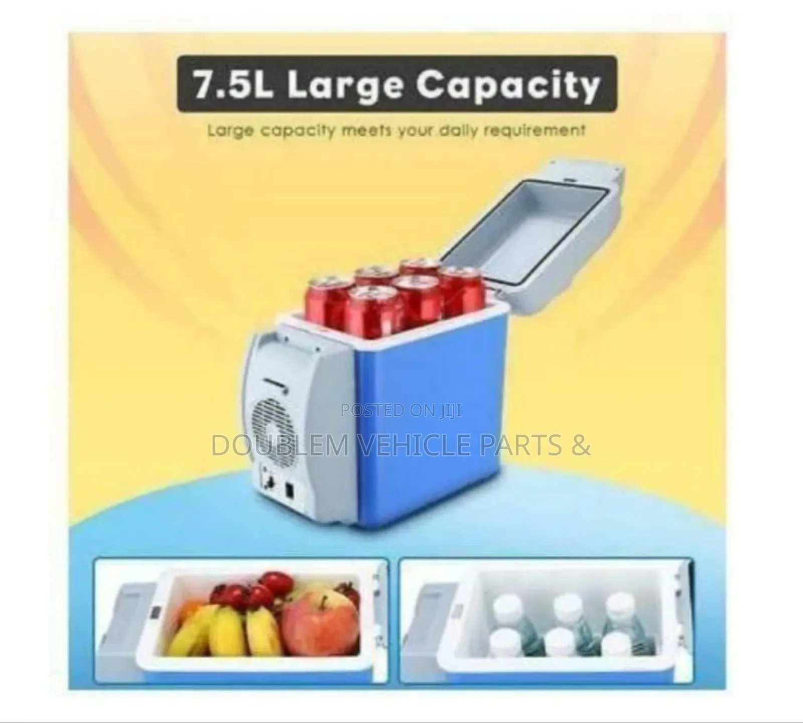 Portable Mini Car Fridge/Refrigerator 7.5 Litres Has Heating Function