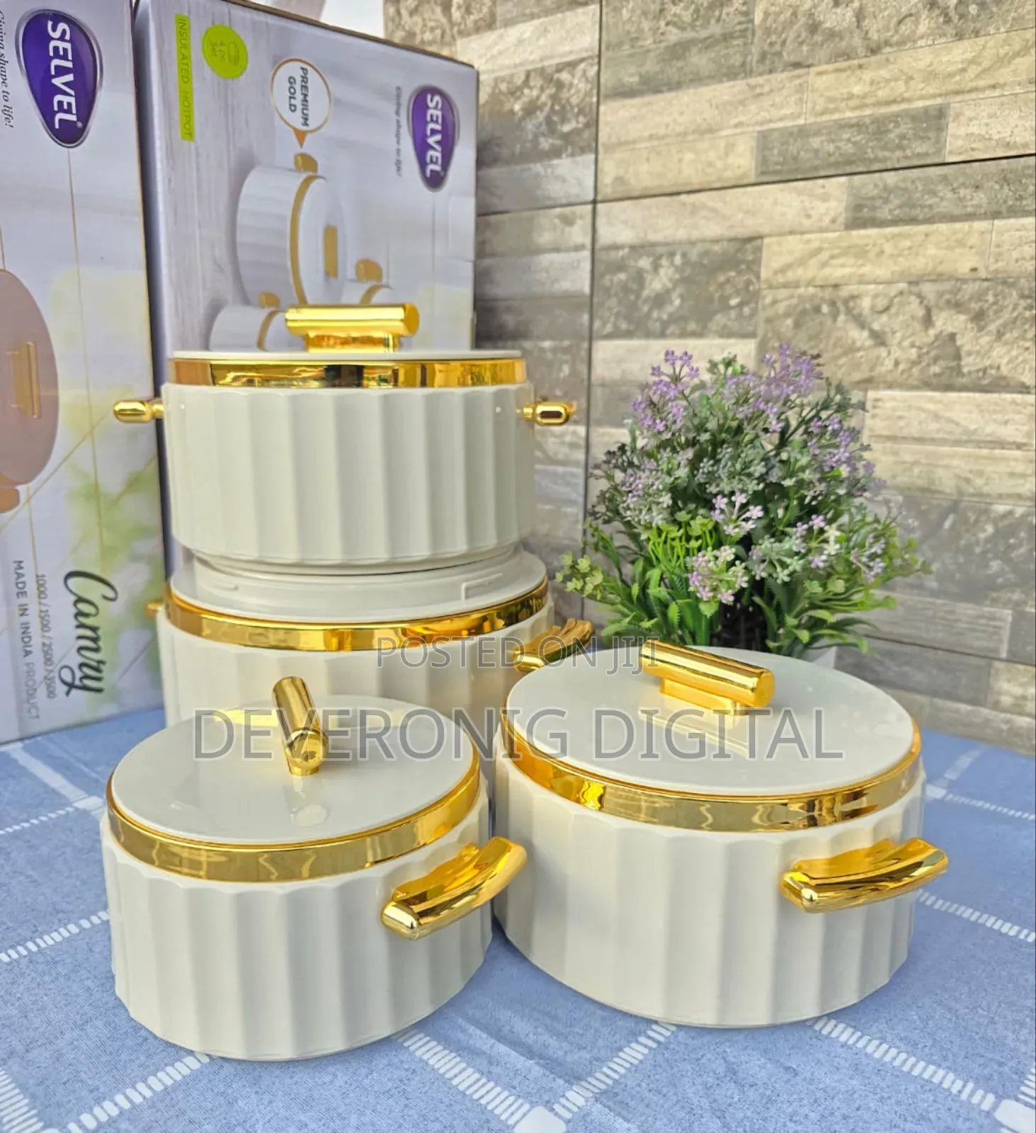 *4pcs Camry Insulated Hotpots