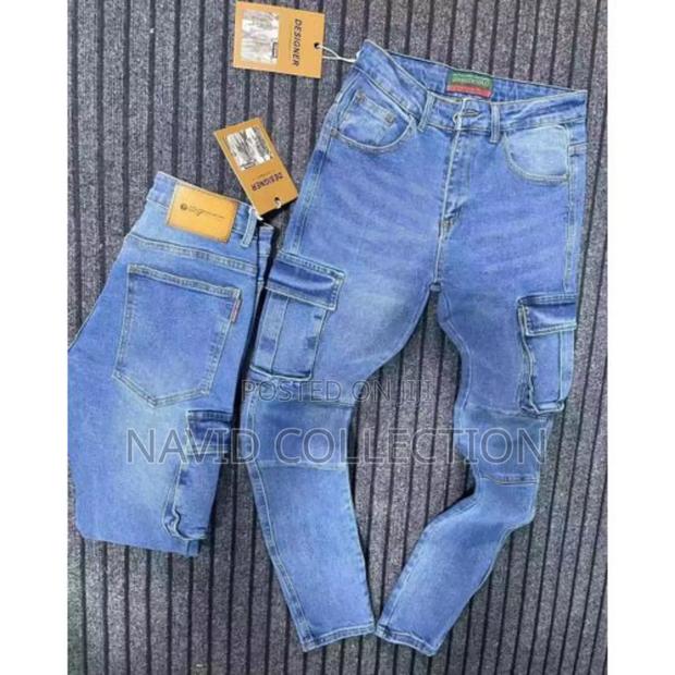 Blue Side Pocket Jeans - thumbnail 2