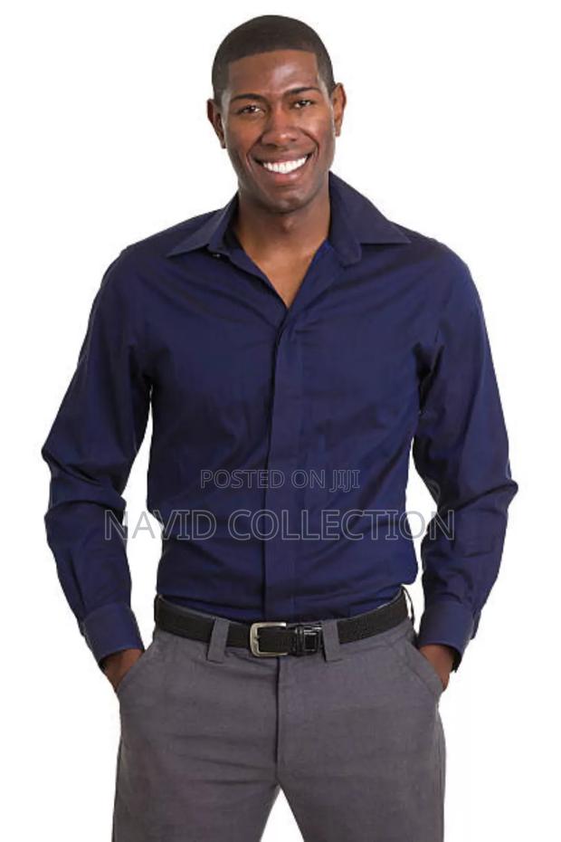 Dark Blue Slimfit Shirts - thumbnail 2