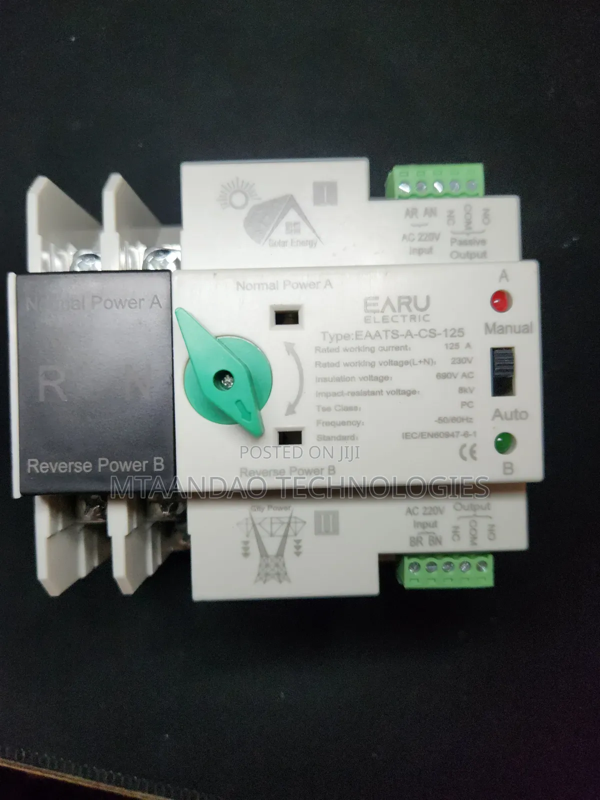 125a Automatic Transfer Switch (Grid-Tied)