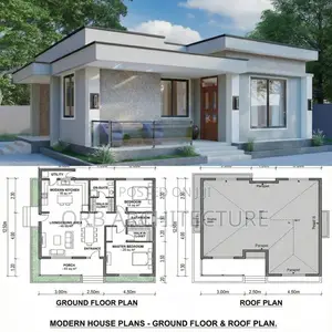 Modern 2 Bedroom Plans (Customizable)