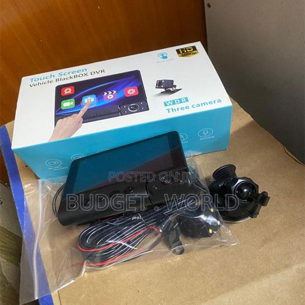 3-Cam Touchscreen DVR – C12 Car Recorder - main view