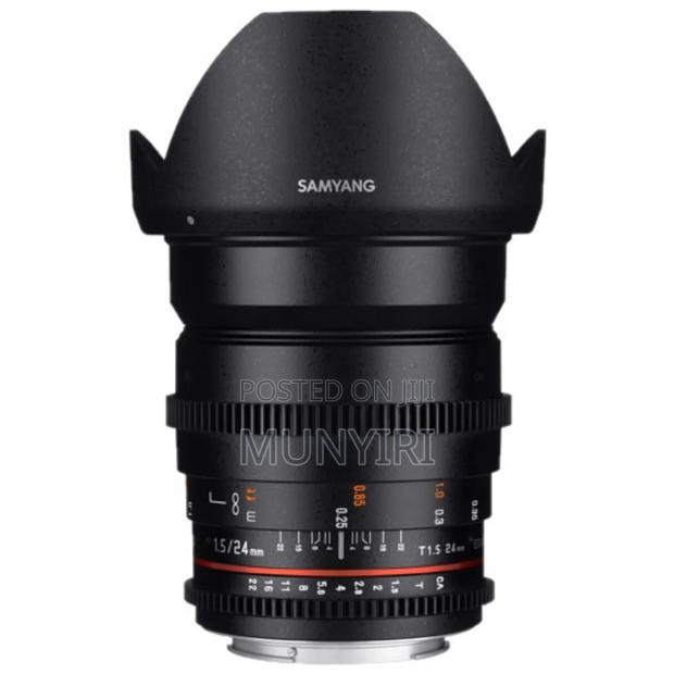 Samyang 24mm T1.5 Cine Lens – Ed as if Umc Ii (Manual Focus)