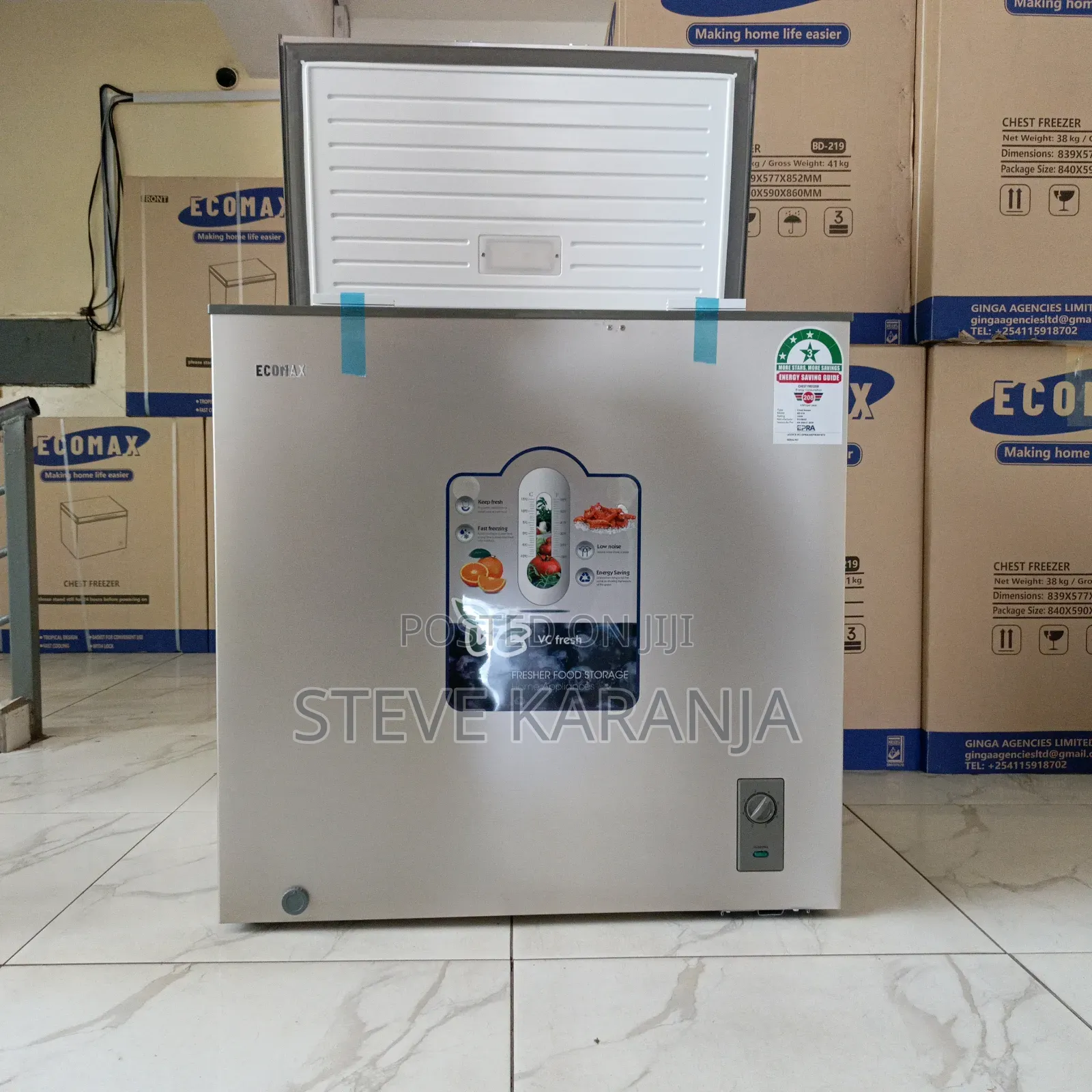 Large Capacity Freezer 219l With Ecocare Technology