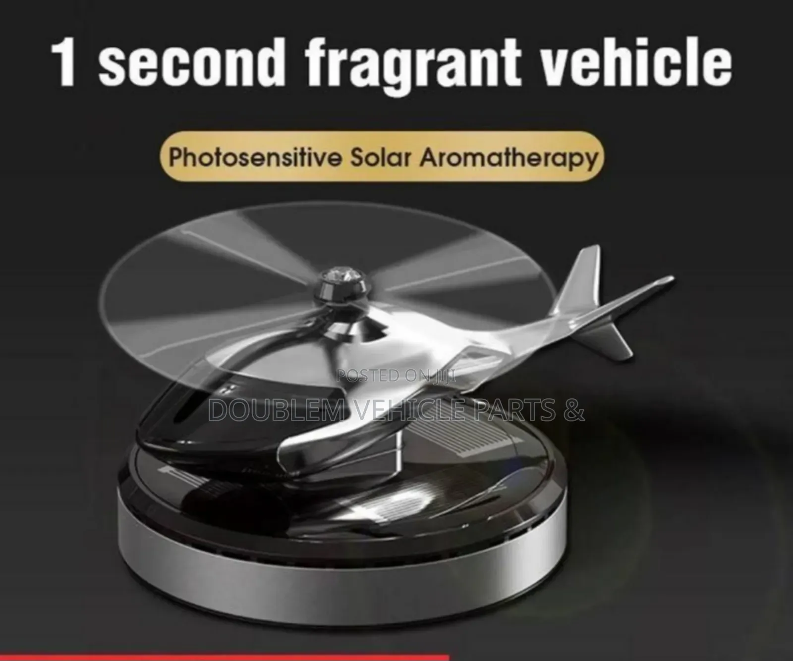 Solar Car Air Freshener Airplane Helicopter Solar Rotary Aromatherapy