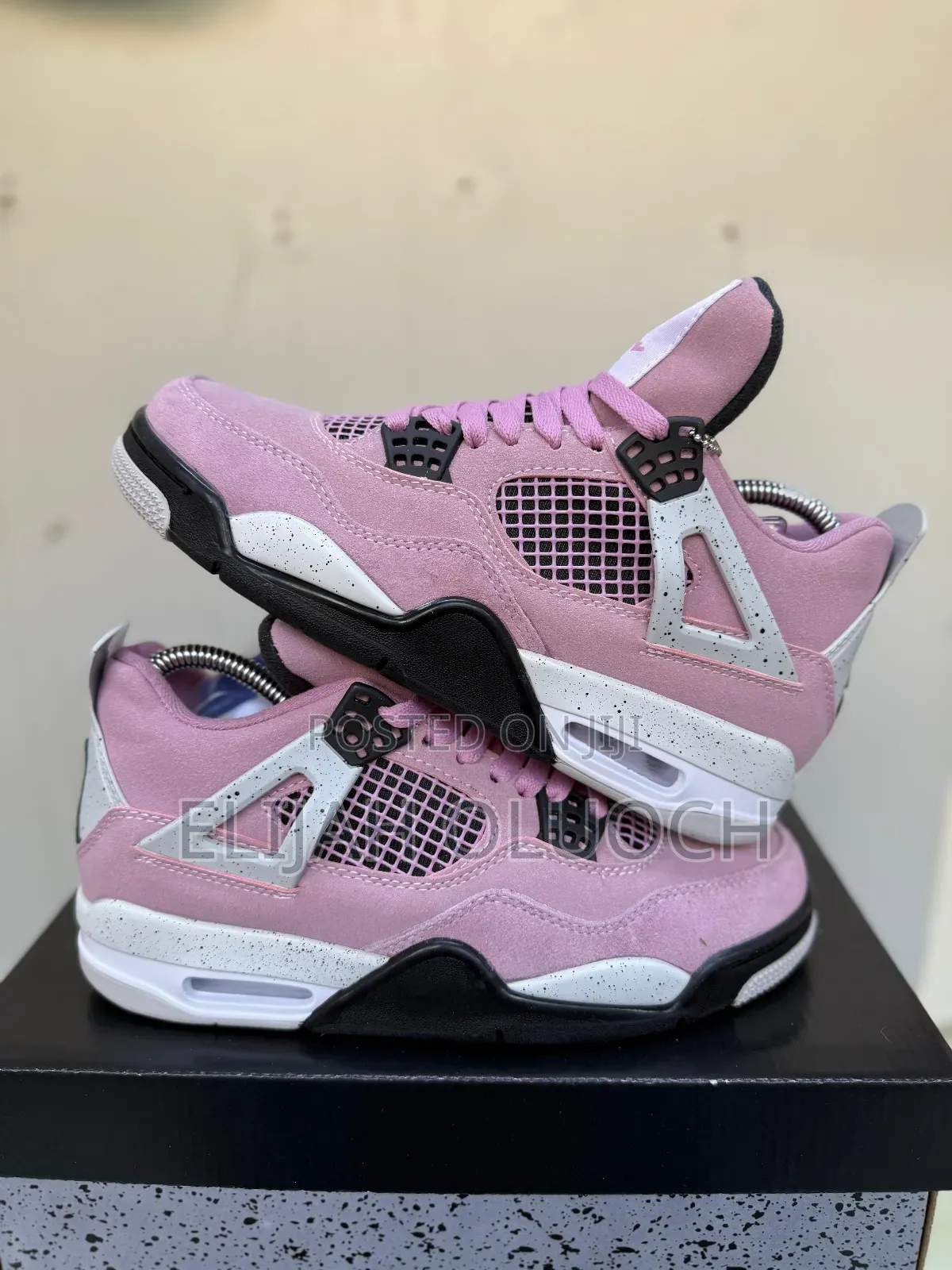 Pink Air Jordan 4 Women/Ladies Shoes