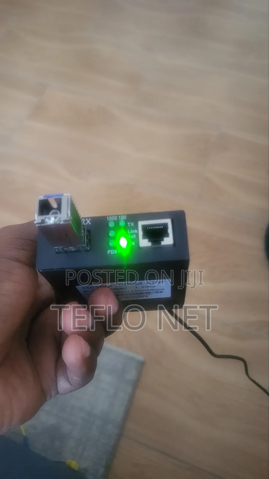 SFP Converter to Ethernet. One Rj45 Port and Fibre SFP Port