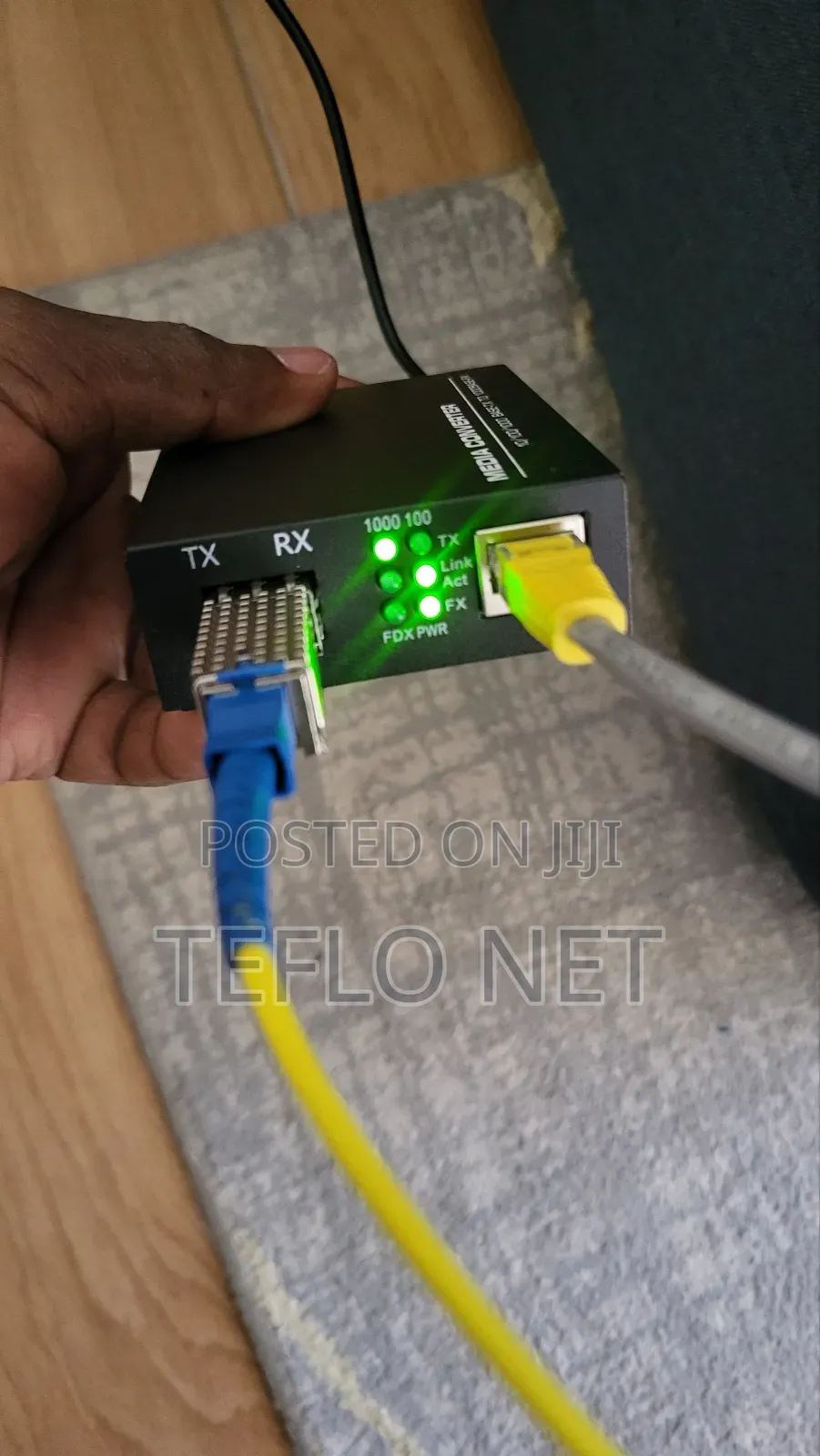 SFP Converter to Ethernet. One Rj45 Port and Fibre SFP Port