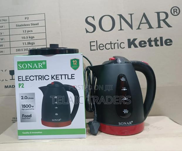 2.0 Litresx Sonar Plastic Kettle
