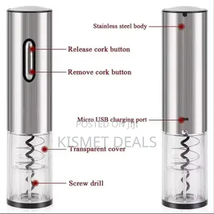 Electric Wine Bottle Opener With Foil Cutter