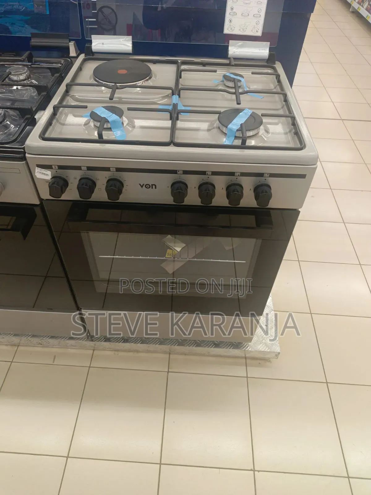Von 60*60 3+1 Standing Cooker With Gas Sensor and Fan