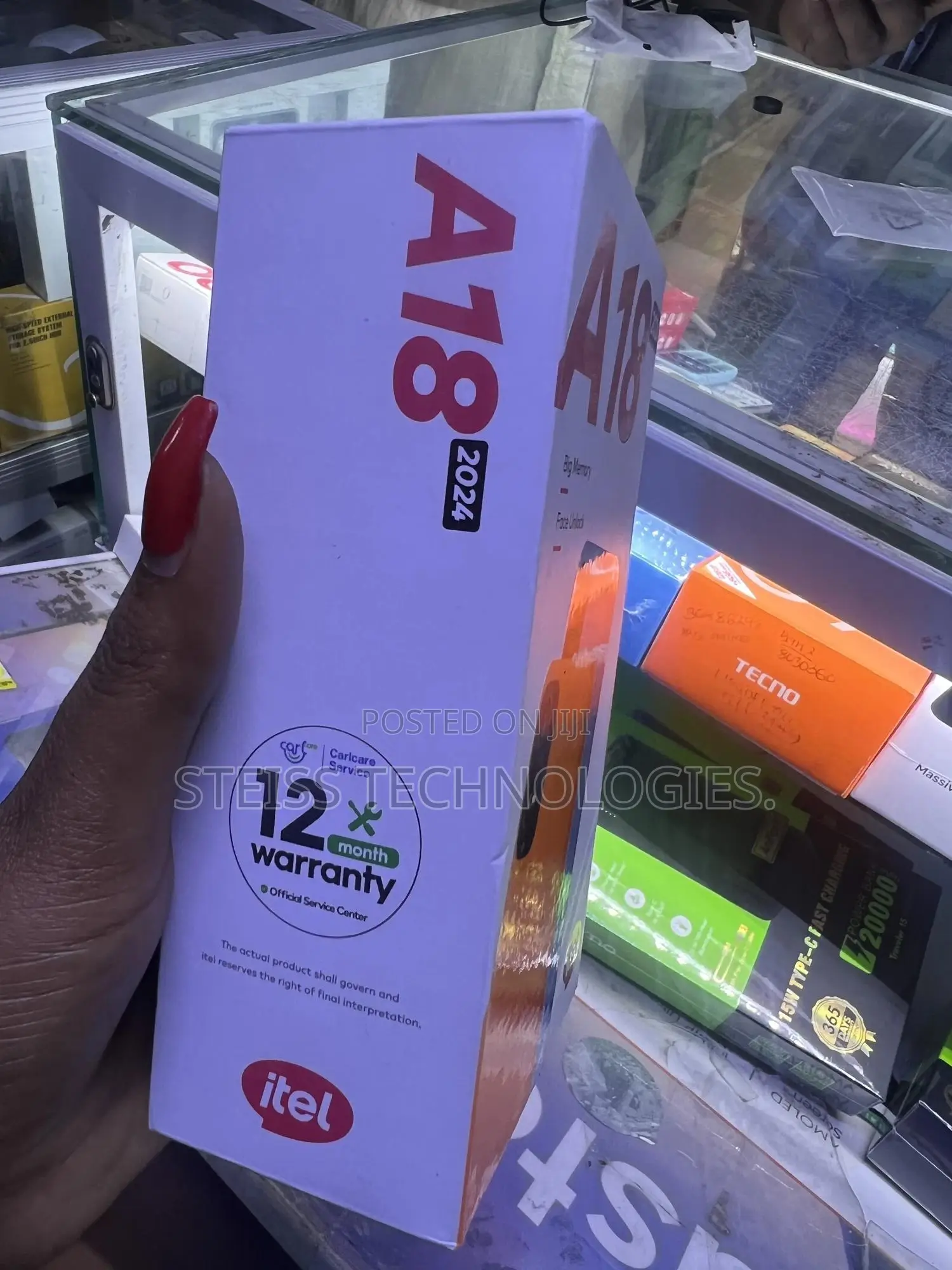 New Itel A18 32 GB Black