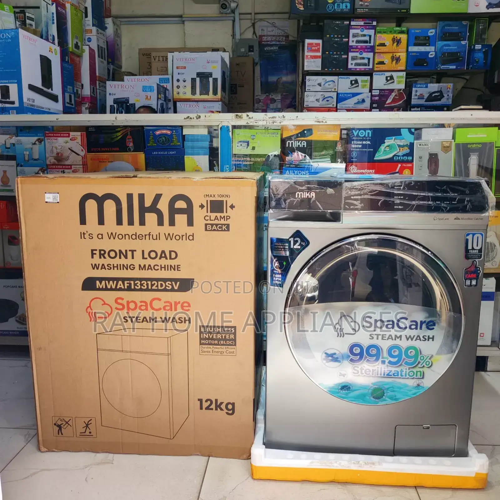 12kgmika Fullyautomatic Washingmachine Wash Spin 1500rpm 2yr Warranty