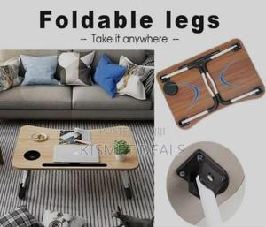 Multi-Purpose Foldable Portable Laptop Study Desk Table Tablet Slot - main view