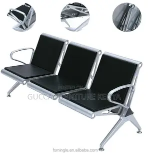 3-persons Reception Waiting Padded Bench