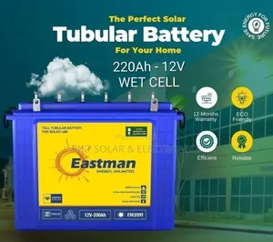 New Eastman 220ah - 12v Wet Cell Heavy Duty Tubular Solar Battery