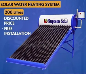 200 Litres Tubular Fresh Water Non Pressurized Water Heater Complete