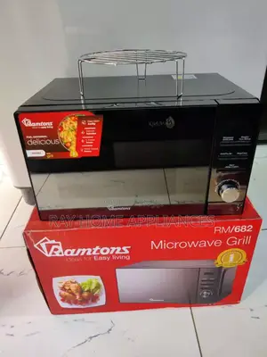 Ramtons 20litres Digital Microwave Rm 682 With Grill (Black Glass)