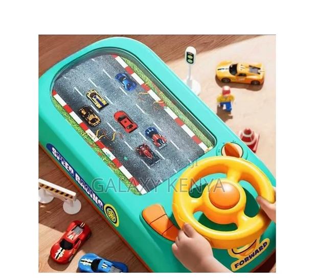 Kids Steering Wheel Racing Toy With Suction Cup Mount
