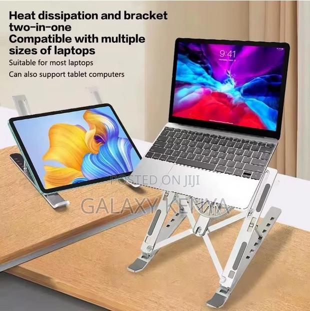 Foldable Laptop Stand With Built-in Cooling Fan