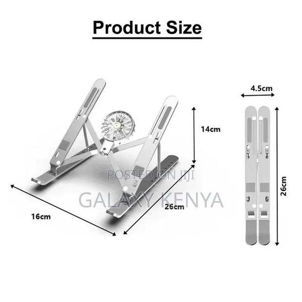 Foldable Laptop Stand With Built-in Cooling Fan - thumbnail 3