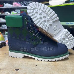 New Design Timberland Boots With Blue and Green Coloring Size 40-45