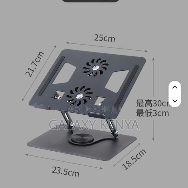 Adjustable Laptop Stand With Dual Cooling Fans - thumbnail 4