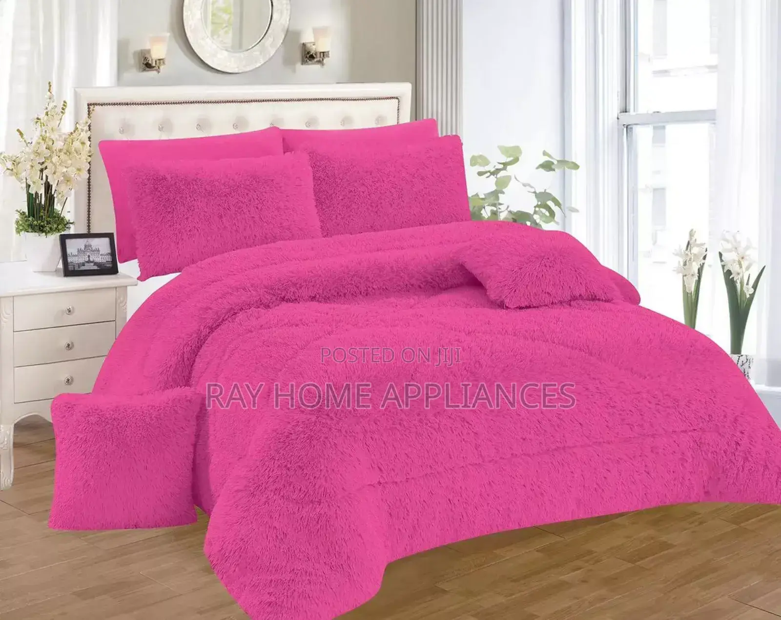Fluffy Duvets 1 Duvet,1bedsheet,2pillowcases,2throwpillowcases 6x7
