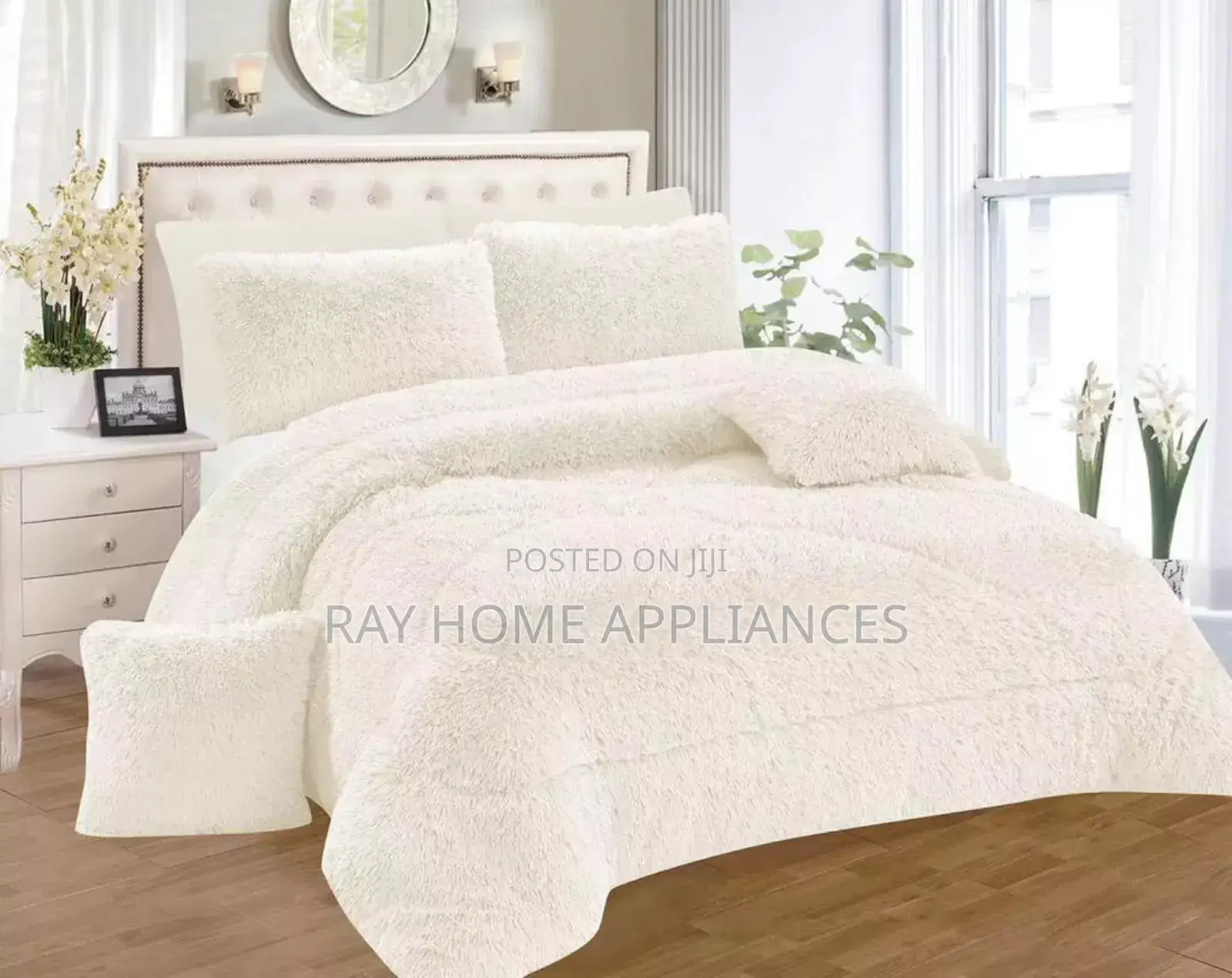 Fluffy Duvets 1 Duvet,1bedsheet,2pillowcases,2throwpillowcases 6x7