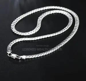 Sterling Silver Hip Hop Necklace