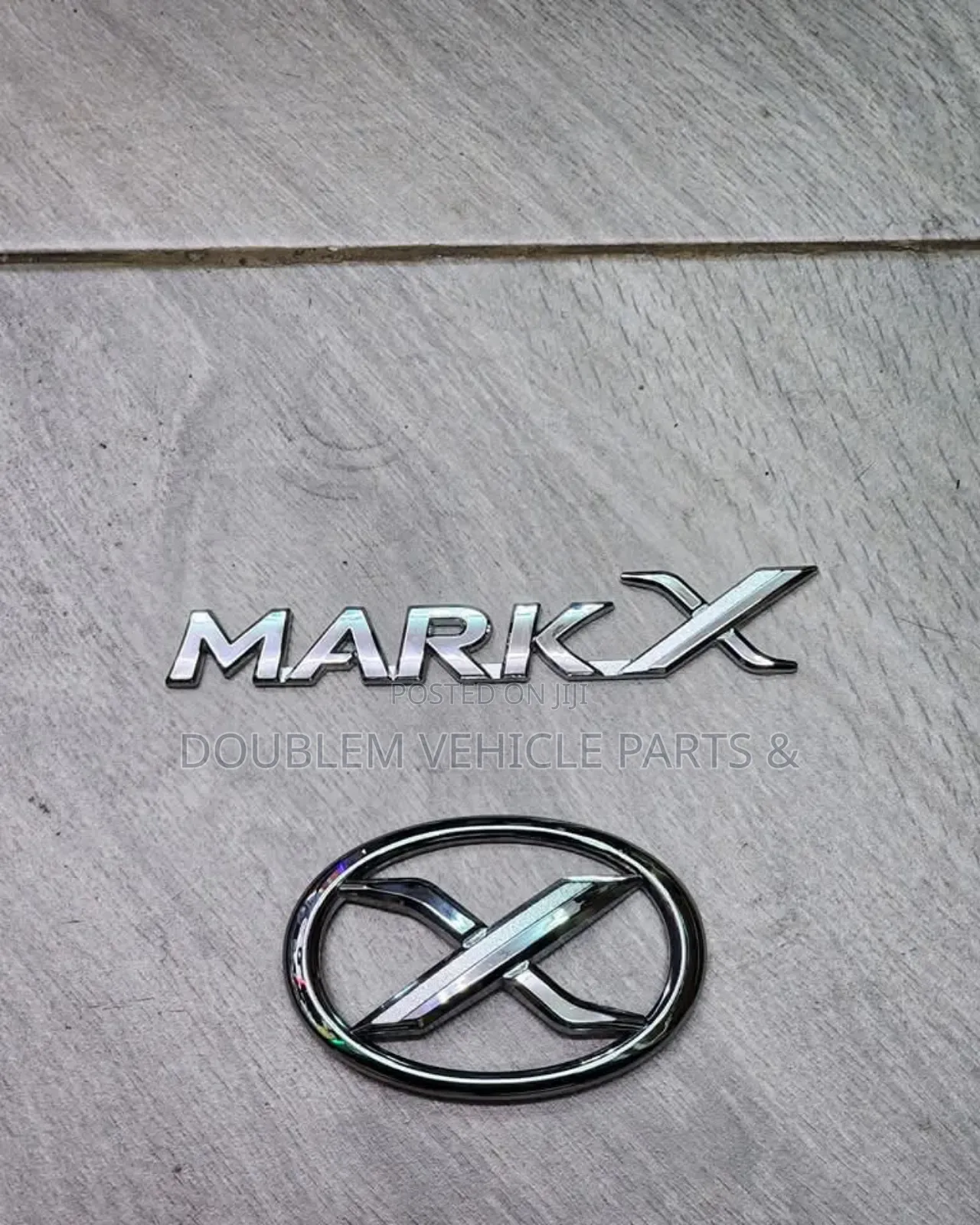 Name/Emblem/Logo Mark X/Hood Silver/Chrome/Shiny For All Mark X Cars