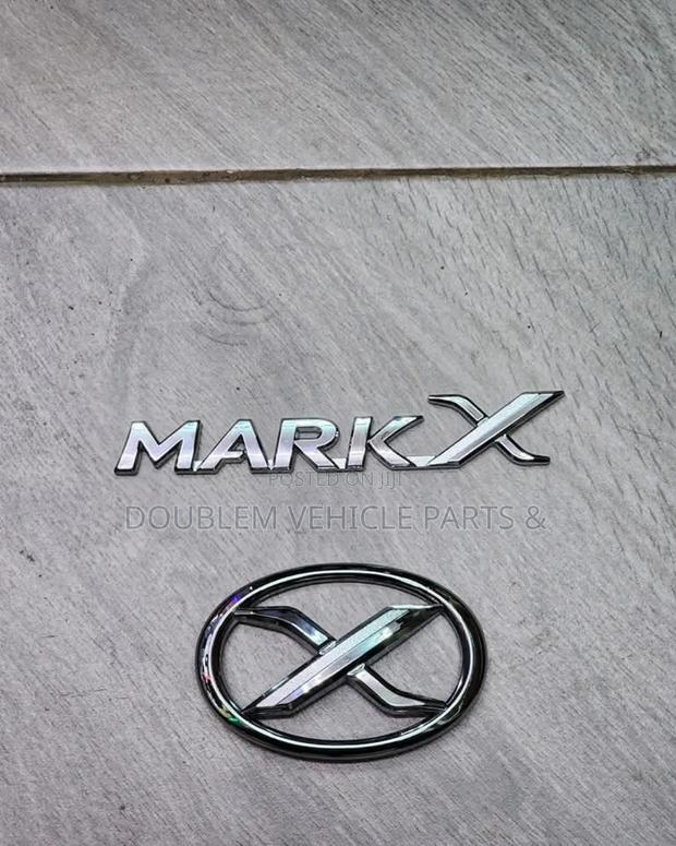 Name/Emblem/Logo Mark X/Hood Silver/Chrome/Shiny For All Mark X Cars