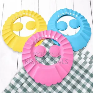 *Cute Cartoon Adjustable Baby Shower Hat Shampoo Cap Waterproof