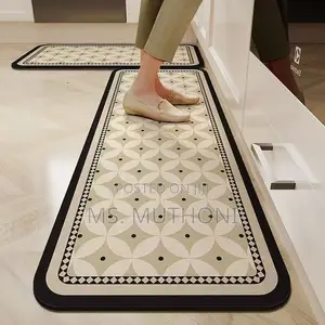 Rubber Bottom Anti-Slip Kitchen Mats*(Set: 2pcs)